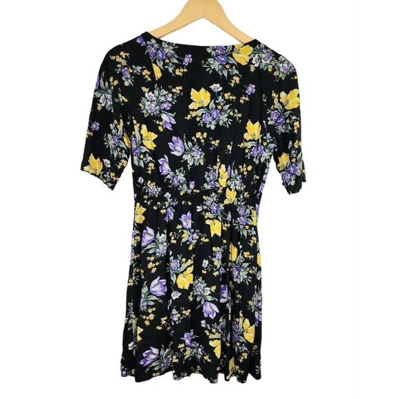 Abercrombie & Fitch Floral Vneck Dress Size Small - Picture 4 of 4